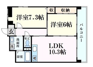 フレグランス芦屋の物件間取画像